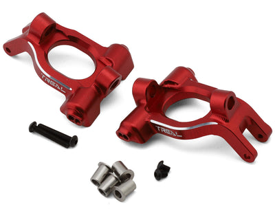 X0042PZFWX Treal Hobby Arrma Mojave 7075 Aluminum Front C-Hub Carrier Set (Red) (2)