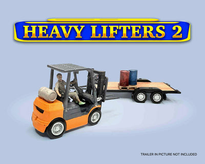 AD-2434MJ American Diorama 1:64 Figures Heavy Lifters Forklift Set II – MiJo Exclusives