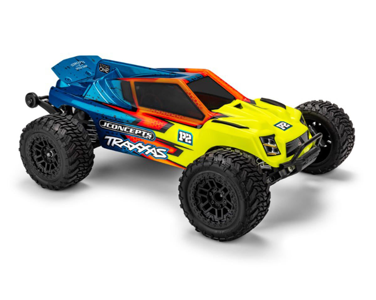 JCO0694 JConcepts P2 1/10 Stadium Truck Pre-Trimmed Body for Traxxas® Rustler® (Clear) (Clipless Mounting)