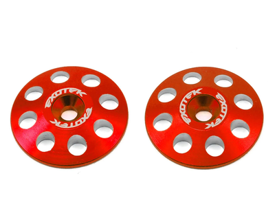EXO1665RED Exotek 22mm 1/8 XL Aluminum Wing Buttons (2) (Red)