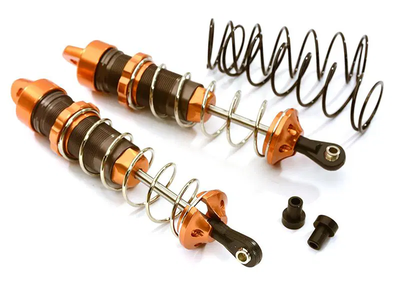 INTC28475ORANGE Machined 105mm Rear Big Bore Shocks 1/10