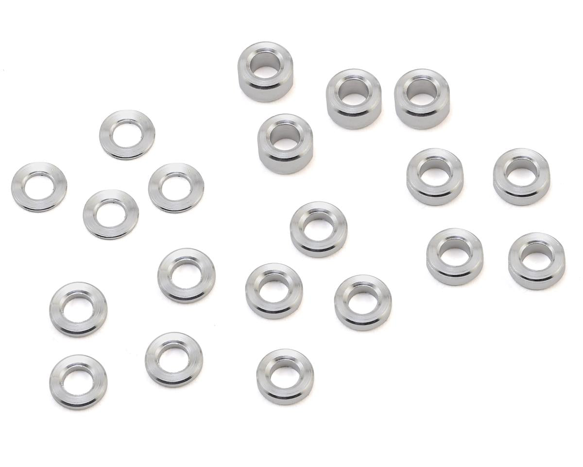 HRSPC3005 Hot Racing M3 Aluminum Standoff Spacer Set (0.5, 1, 1.5, 2, 3mm)