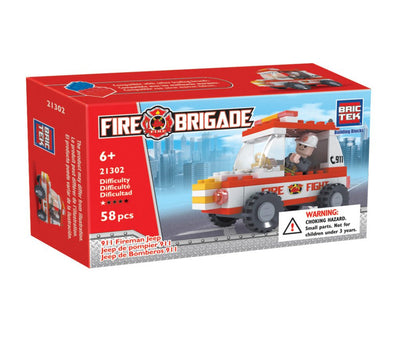 21302 Fireman 911 Jeep 58pcs
