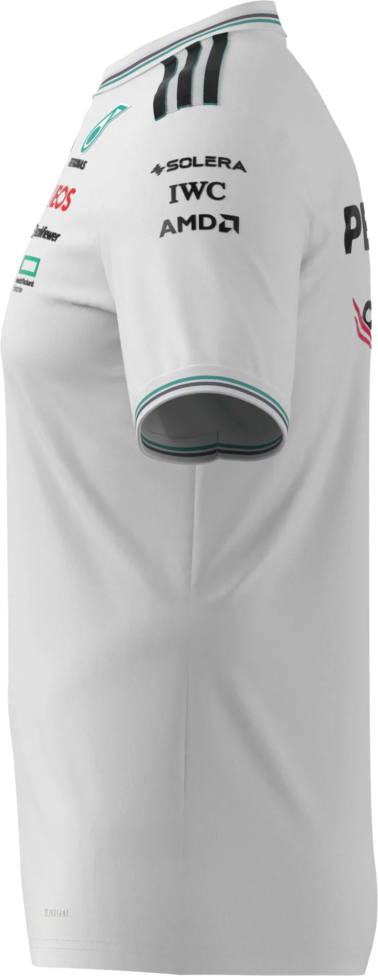 JX5795 Mercedes AMG Petronas Formula 1 2025 Men's Team Driver Authentic Jersey - White