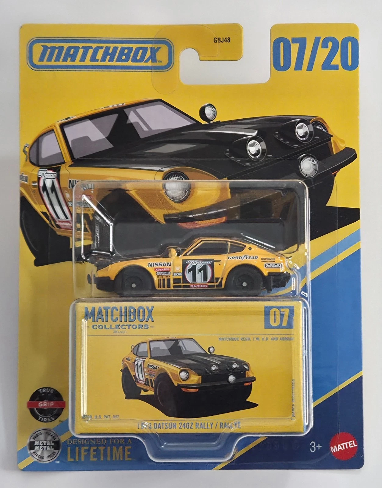GBJ48JJV98 Matchbox 1972 Datsun 240Z Rally/Rallye
