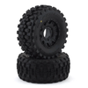 PRO1017410 Badlands MX28 Belted 2.8" Pre-Mounted Truck Tires (2) (Black) (M2) w/Raid 6x30 Removable Hex Wheels