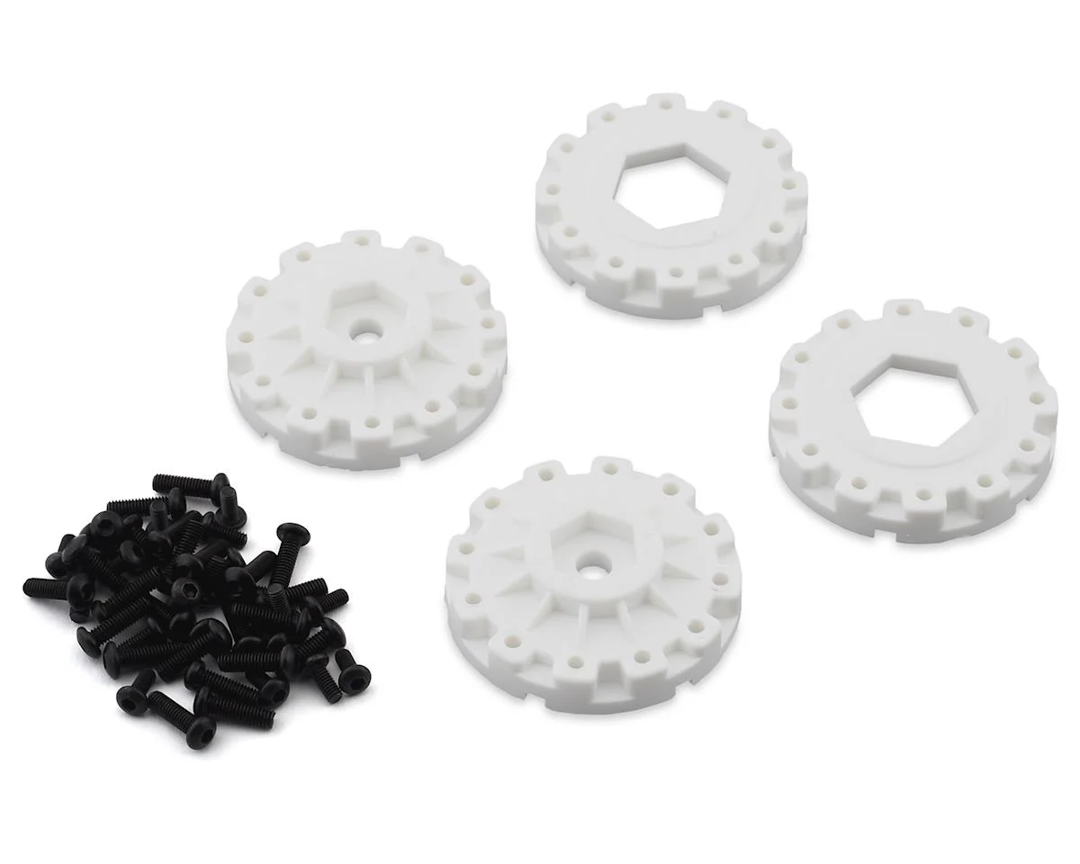 JCO3113-19 Speed Claw Belted Tire Pre-Mounted w/Cheetah Speed-Run Wheel (White) (2)