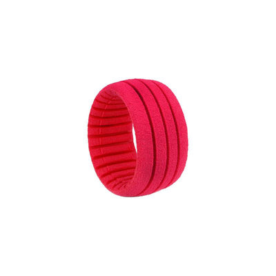 AKA14117XR 1/8 EVO Impact Soft Long Wear Tires, Red Inserts (2): Truggy