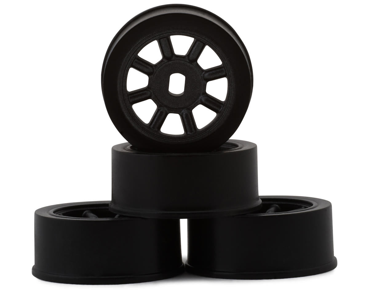 KYOMDH020GM Kyosho AWD Watanabe Eight Spoke Wheels (Black) (4) (0mm Offset)