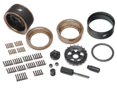 BRPB019BZMBK ProBuild™ 1.9" SS5 Adjustable Offset Aluminum Beadlock Wheels (2) Bronze/Matte Black