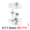 INJ4M-109OD INJORA Complete Transmission with Acrylic Housing for 1/18 TRX4M