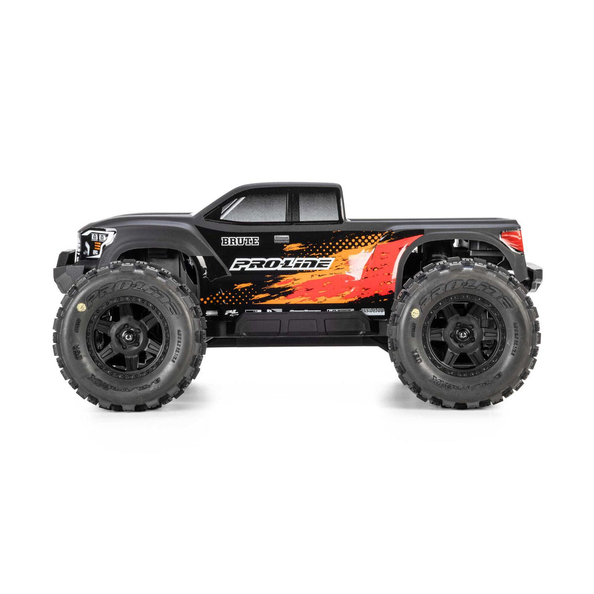 PRO368120 Pro-Line Racing 1/16 Limited Edition Pre-Cut/Pre-Painted Brute Truck Body, Matte Black: Traxxas Mini Maxx