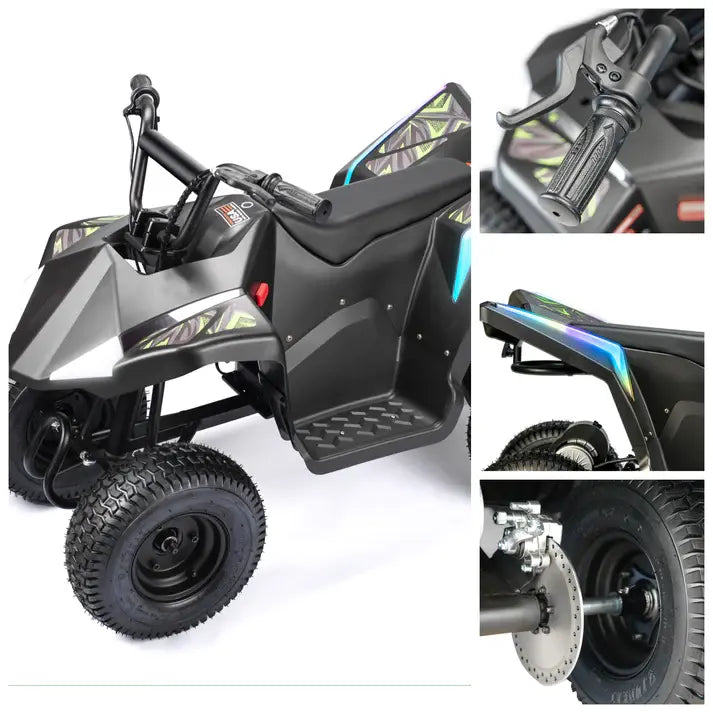 36V Li-Ion Kids Ride On ATV With Bluetooth Music Speaker