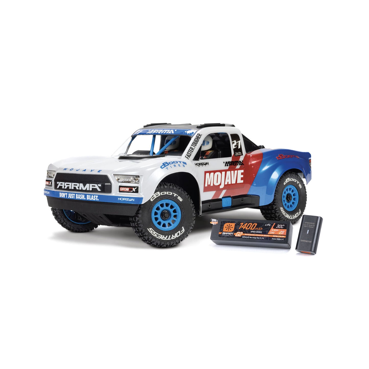 ARA2304 MOJAVE GROM 223S BLX Brushless 4X4 Small Scale Desert Truck RTR with Battery & Charger