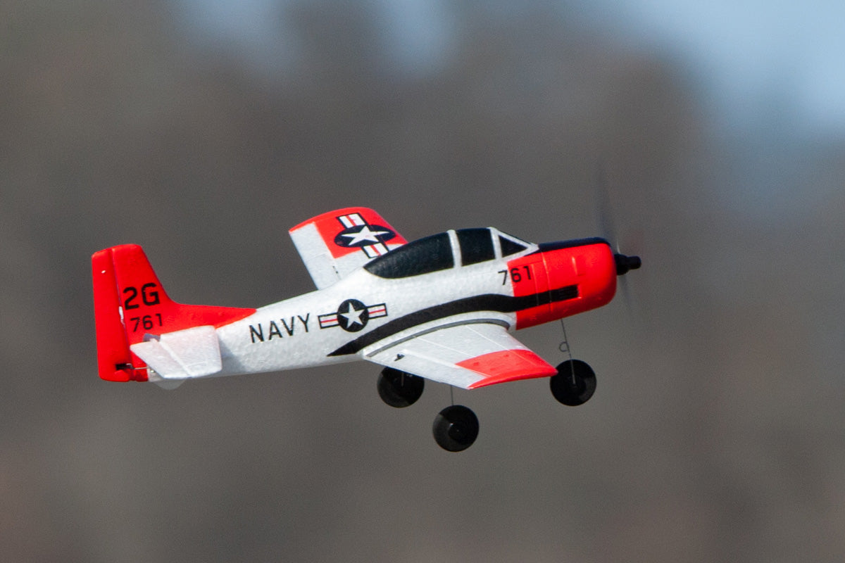 RGRA1302  T-28 Trojan Micro RTF Airplane with PASS (Pilot Assist Stability Software) System