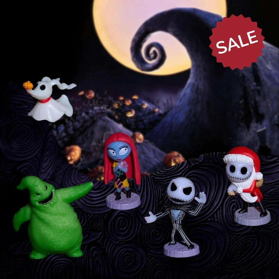 NBC46074 The Nightmare Before Christmas 2.5 Inch Collectible 5 Figure Pack