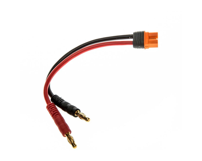 SPMXCA315 RC IC3 Battery Adapter w/4mm Male Bullets & 6" 13 AWG Wire