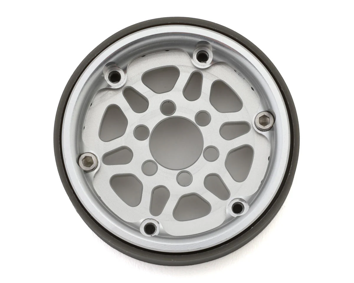 VPS08191 Vanquish Products Battle Born Kilo 1.9" Beadlock Crawler Wheels (Clear) (2)