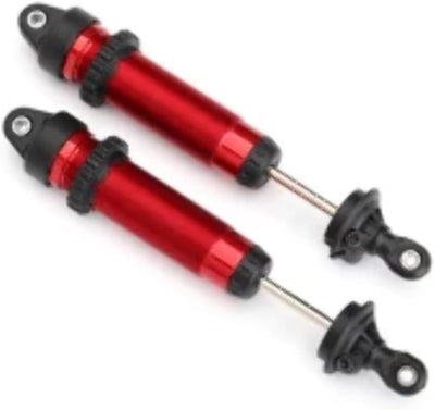 8460R Shocks GTR,139mm (red-anodized) (fully assembled w/o springs) (rear, threaded)