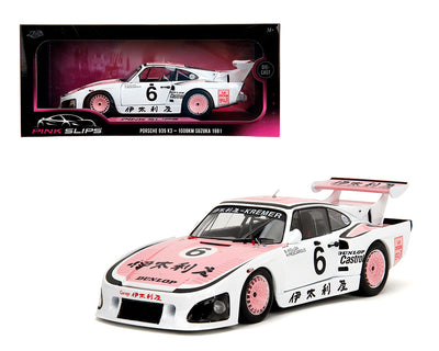 Jada 36386 1:18 1981 Porsche 935 K3 – 1000KM Suzuka 1981 – White/Pink – Pink Slips