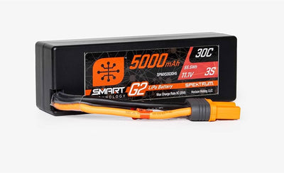 SPMX53S30H5 11.1V 5000mAh 3S 30C Smart G2 Hardcase LiPo Battery: IC5