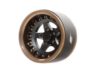 BRPB019BZMBK ProBuild™ 1.9" SS5 Adjustable Offset Aluminum Beadlock Wheels (2) Bronze/Matte Black