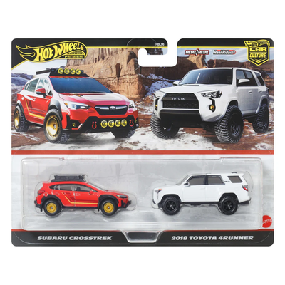 HWJBK98 Hot Wheels Premium Subaru Crosstrek and 2018 Toyota 4Runner