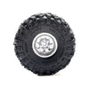 PRO1025110 1/30 Baja Pro X Front/Rear Mounted Chrome Beast Tires (4): Axial SCX30 (Limit 1 Set per Customer)