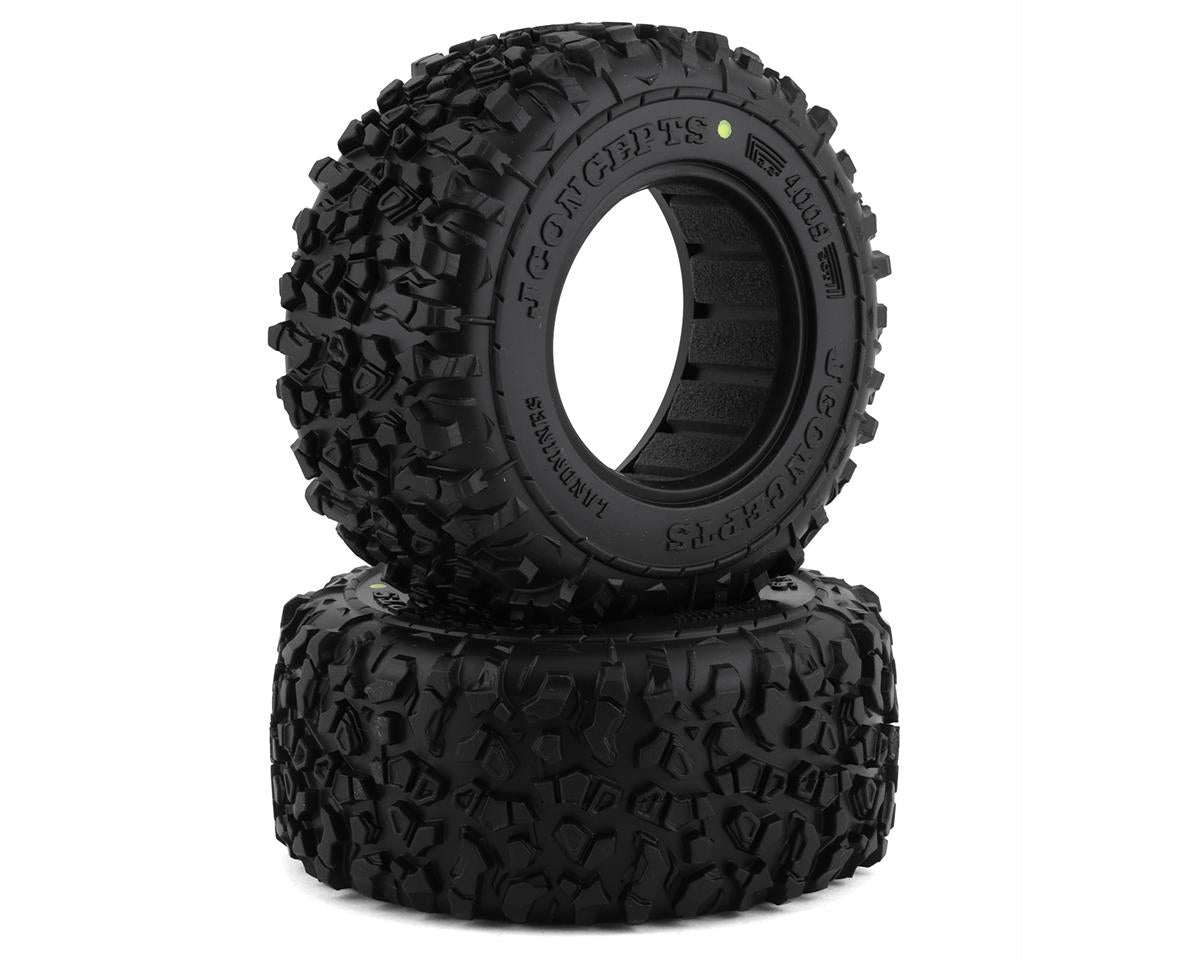 JCO4009-00 Landmines Short Course Tires (2) (Yellow)