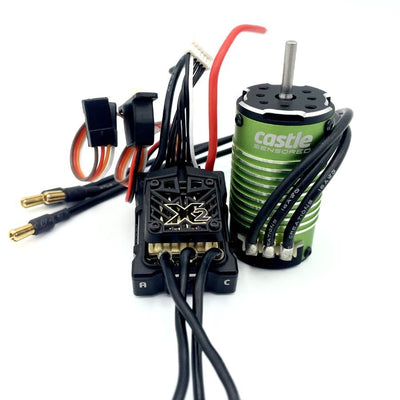 CSE010-0171-06 Mamba Micro X2 Waterproof 1/14th Scale Sensored Brushless Combo (6350Kv)
