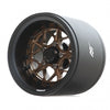 BRPB022MBKBZ-EW ProBuild™ 1.9" Extra Wide LGB Adjustable Offset Aluminum Beadlock Wheels (2) Matte Black/Bronze