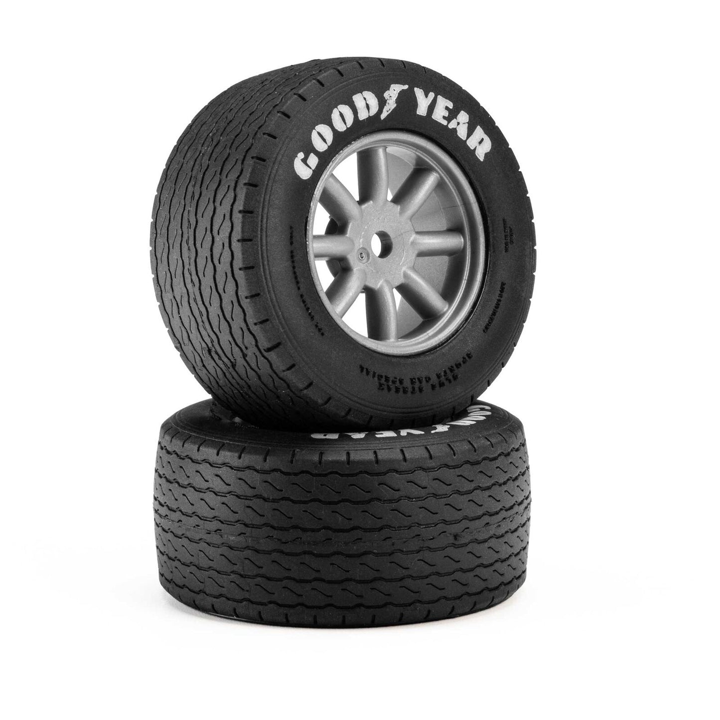 PRO1036310 Pro-Line Racing 1/12 Goodyear Blue Streak VTA Front Tires Mounted 8mm Gray Wheels (2): Losi NASCAR® Race Car