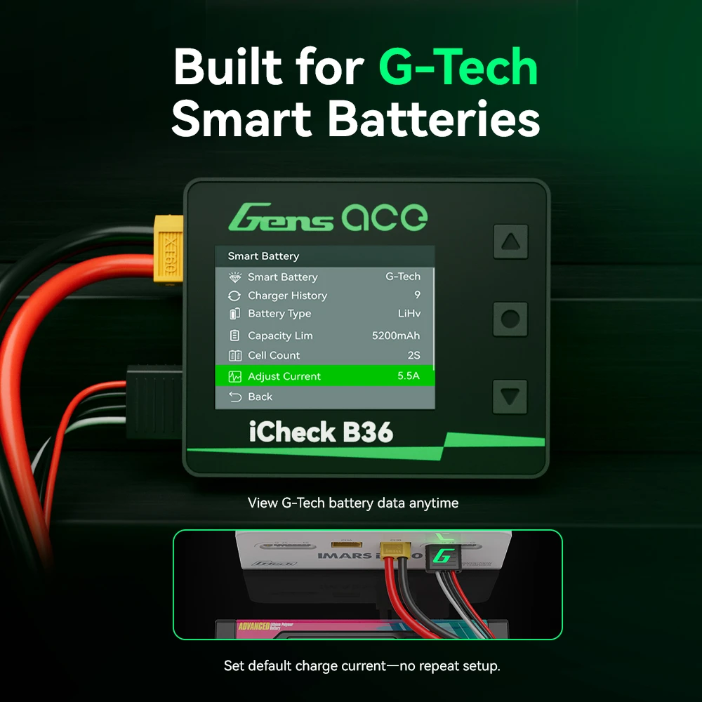 GEAB36 Gens ace iCheck B36  Smart RC Battery Checker