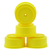 DER-BS4-LY DE Racing 12mm Hex "Borrego" Short Course Wheels (Yellow) (4) (22SCT/TEN-SCTE)