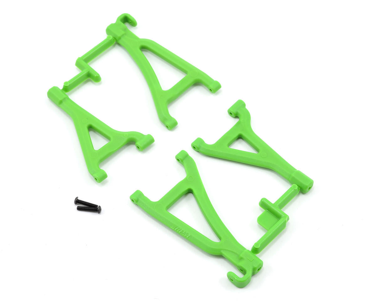RPM80694 Front Upper & Lower A-Arms for Traxxas 1/16 Revo (Green)