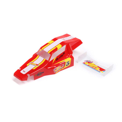 LOS210026 Body & Wing, Red: Mini JRX2