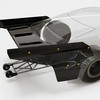 BDYDG-EKAW Bittydesign EKANUS Pro Drag Outlaw Racing Wing Set (Clear)