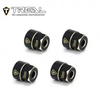 X003K9PC4D TREAL Brass Extended Wheel Hubs 7mm*10mm Hex, 3g/pc (4pcs) for 1/18 TRX4M Defender and Bronco (Black)