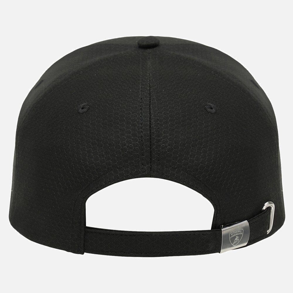 400023320001 Automobili Lamborghini Squadra Corse Tri-Color Italian Flag Hat - Black