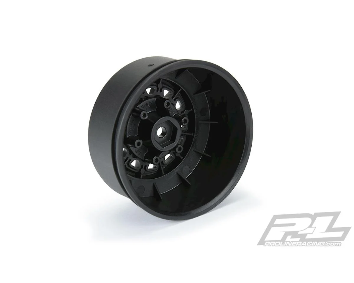 PRO278503 Raid Front/Rear 2.2"/3.0" 12mm Short Course Wheels (2) Black