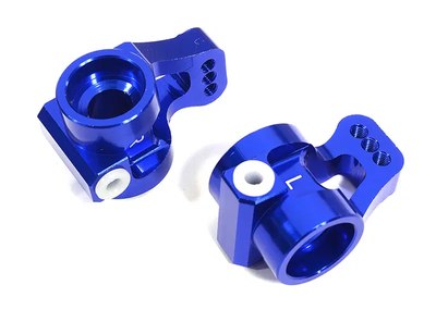 INTC29609BLUE Billet Machined Alloy Rear Hub Carriers DR10 Drag Race Car