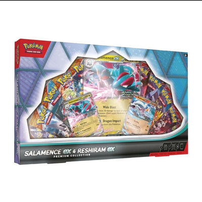 PKU10-10266-101 Pokemon Salamence Ex & Reshiram Ex  Premium Collection