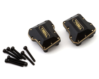 TLHTTRX-4M-04 TREAL Brass Axle Diff Covers (2P) CNC Machined Heavy Weight 15.8g/pc Upgrades for 1/18 TRX4M