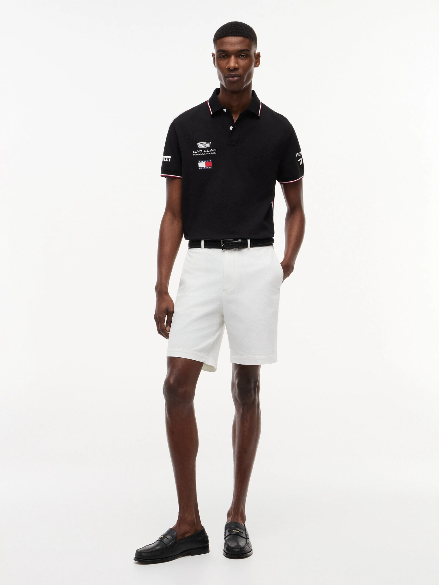 MN00109 Cadillac F1 Racing 2026 Sergio "Checo" Perez Team Polo Shirt - Black