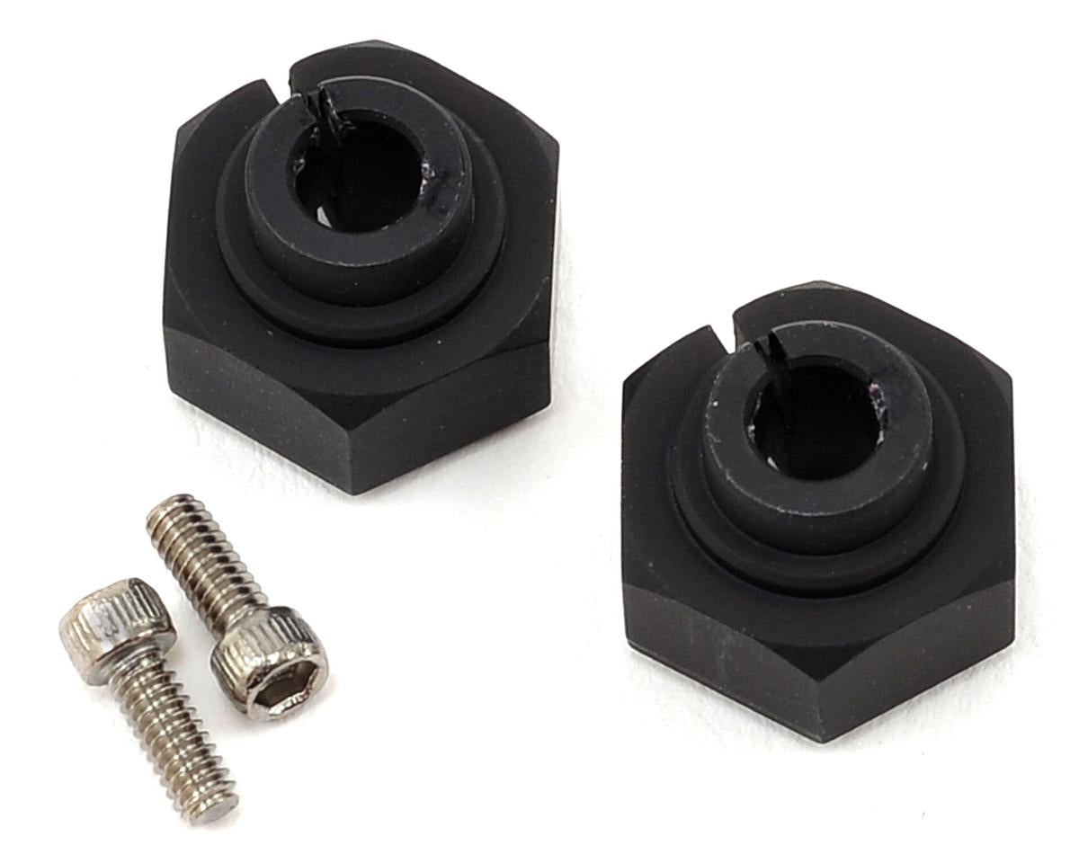 VPS07082 Aluminum 12mm Clamping Wheel Hex (2) (Black)