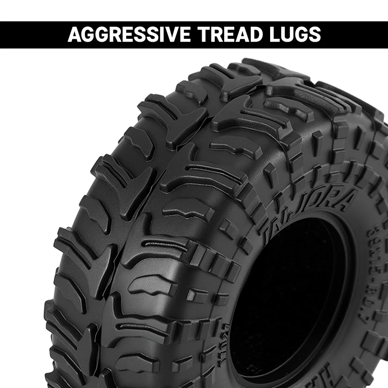 T7027 INJORA 0.7" 39*15mm HAMROK Tires for 1/30 SCX30 (T7027)