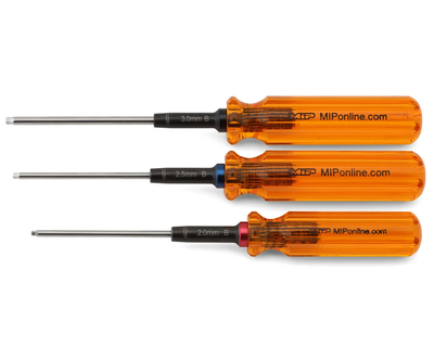 MIP9606 MIP Hex Driver Ball Wrench Set Gen 2, Metric (3), 2.0mm, 2.5mm, & 3.0mm