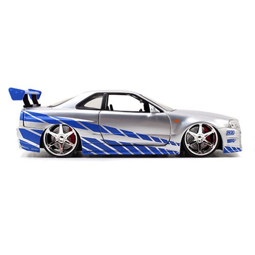 MJ97184 JD 1:32 F&F Brian's Nissan 2002 Skyline GT-R R34 SIL