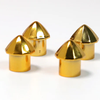 Jevries Diamond Bullet Knock Offs for TRUE 13 Wheels Gold