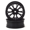 PRO277503 Pomona Drag Spec Front 2.2" 12mm Drag Wheels (2) Black